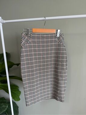 NWT RW&Co Tartan Pencil Skirt Size Small